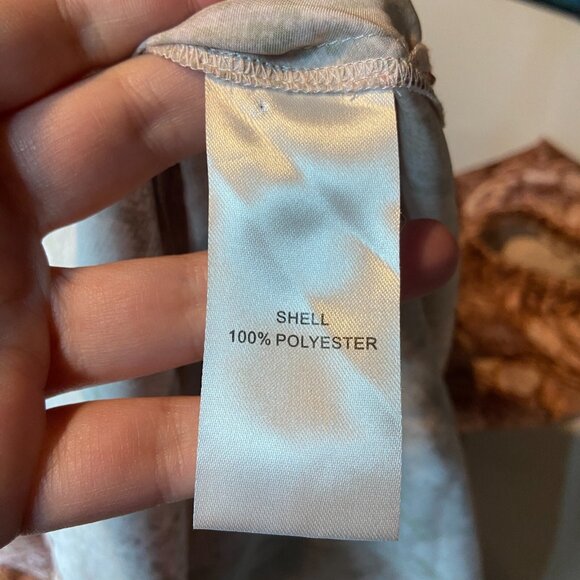 Anna Cate Women S Blouse Snakeskin Print Long Sleeve Oversized Keyhole Tie Neck - Picture 5 of 9